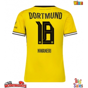 Borussia Dortmund Ethan Nwaneri #18 Replica Home Stadium Shirt for Women 2026-27 Short Sleeve